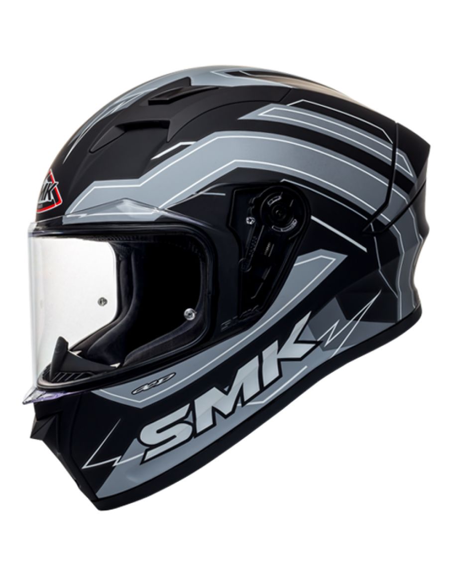 【新品訂購近期到貨】SMK STELLAR  BOLT #MA261 電光風暴 黑灰 全罩安全帽【另有電鍍鏡片/空力套件可加購】_0