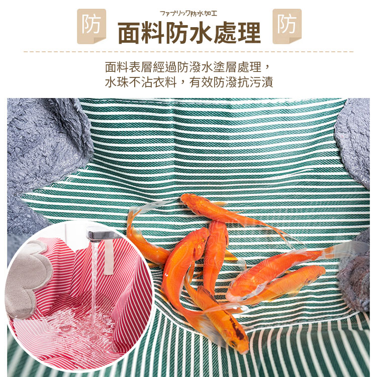 可調節可擦手大口袋圍裙 牛津布防水防油 廚房罩衣 清潔護衣 烘培工作服 料理圍裙 煮菜圍兜【ZJ0104】《約翰家庭百貨_5
