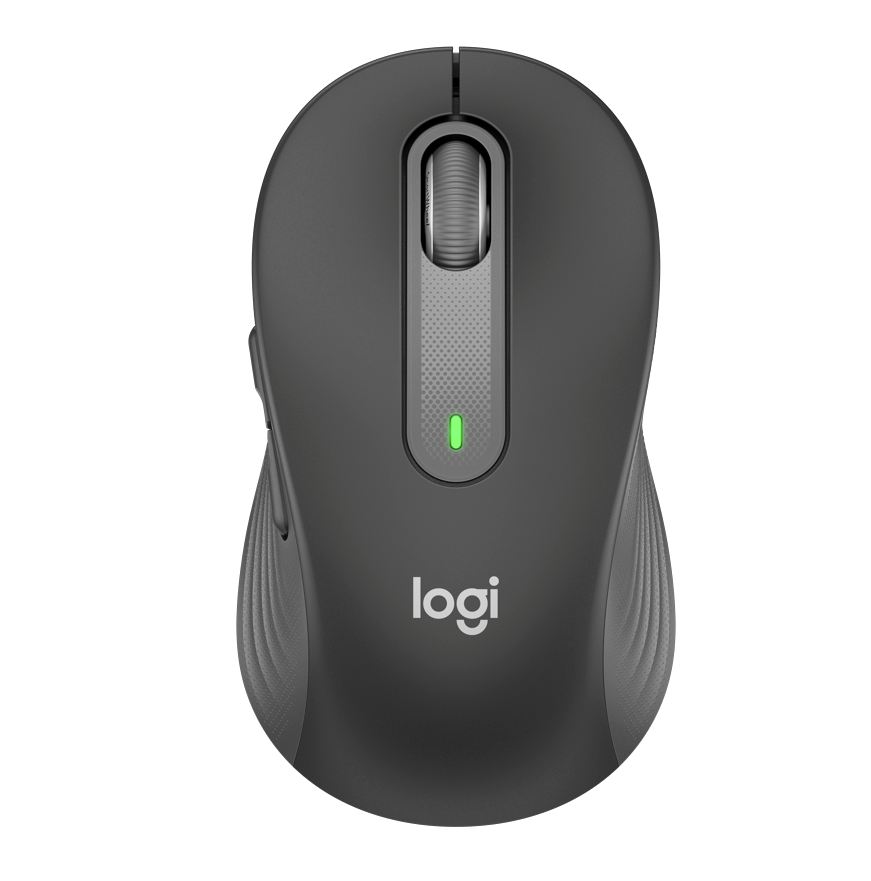 羅技Logitech 多工靜音無線滑鼠(M650)-石墨灰(尺寸:約10.71x6.18x10.12cm)_0