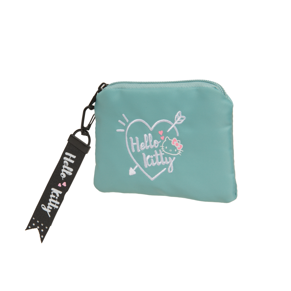 【Hello Kitty】凱蒂邱比特-零錢包-蘋果綠 KT01Z05GR_2