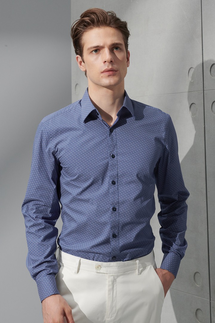 SST&C #Comfortable Cotton  Polka Dot Print Standard Shirt | 0312207001  (Outlet)_5