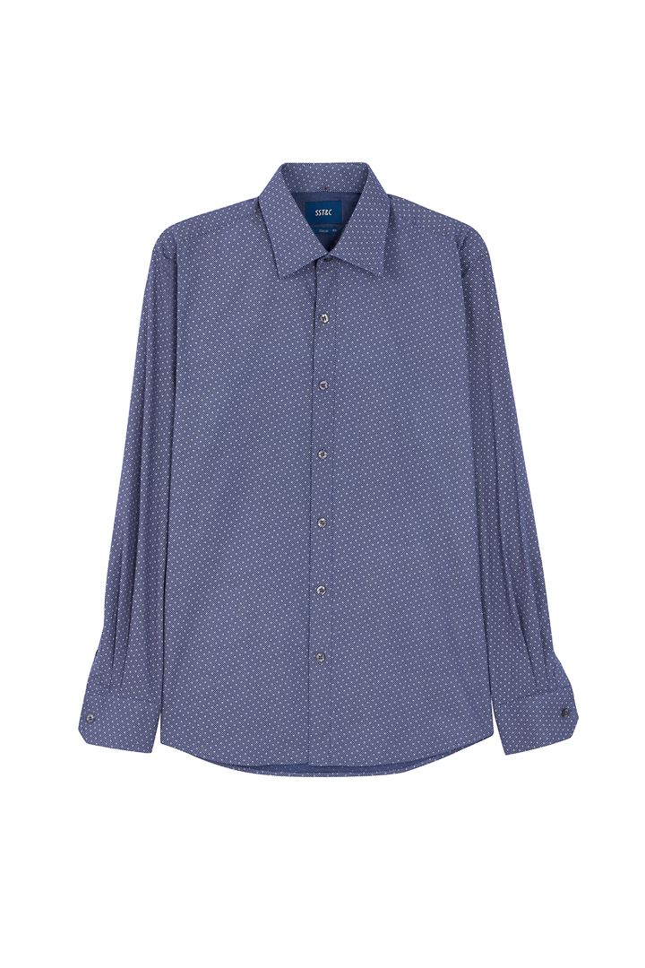 SST&C #Comfortable Cotton  Polka Dot Print Standard Shirt | 0312207001  (Outlet)_9