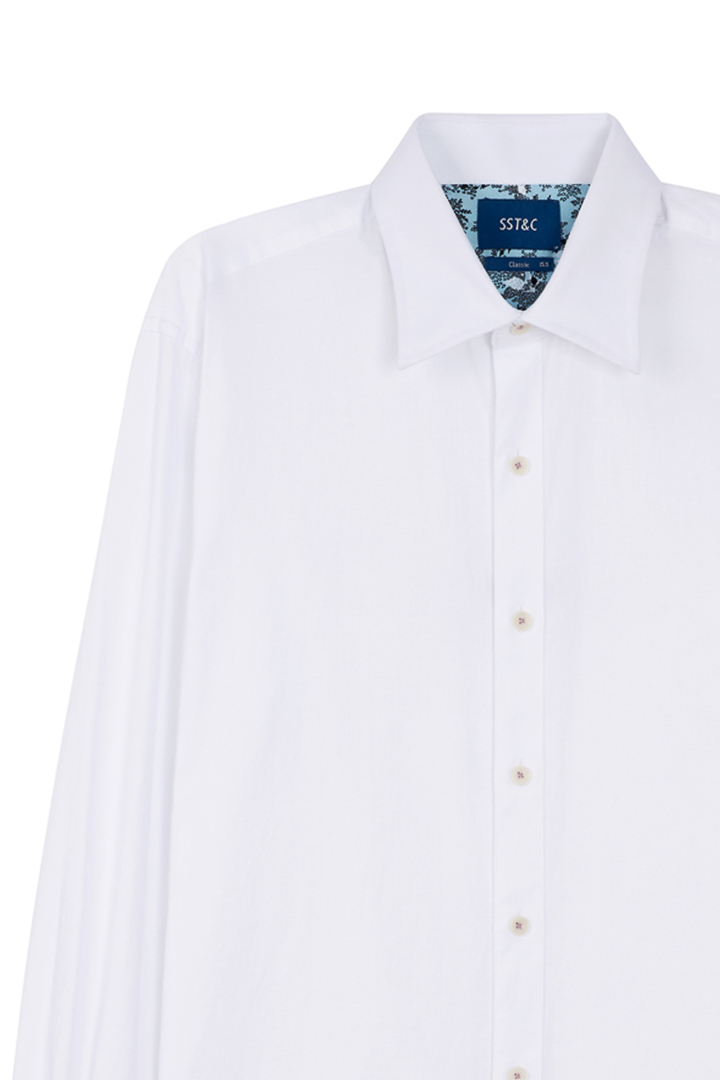 SST&C #Comfortable Cotton  White Standard Shirt | 0312207002  (Outlet)_6