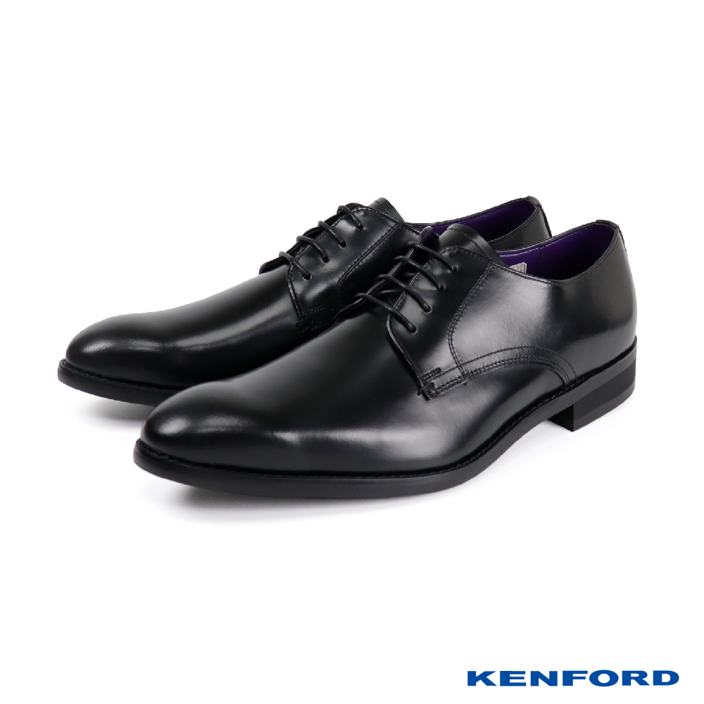 【KENFORD】日系簡約質感素面德比鞋 黑色(KP80-BL)