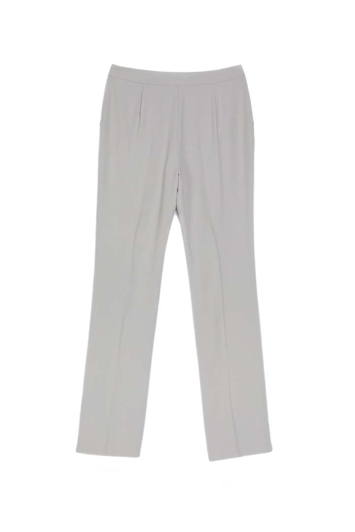SST&C Women'S Light Gray Straight Trousers | 8262205004  (Outlet)_9