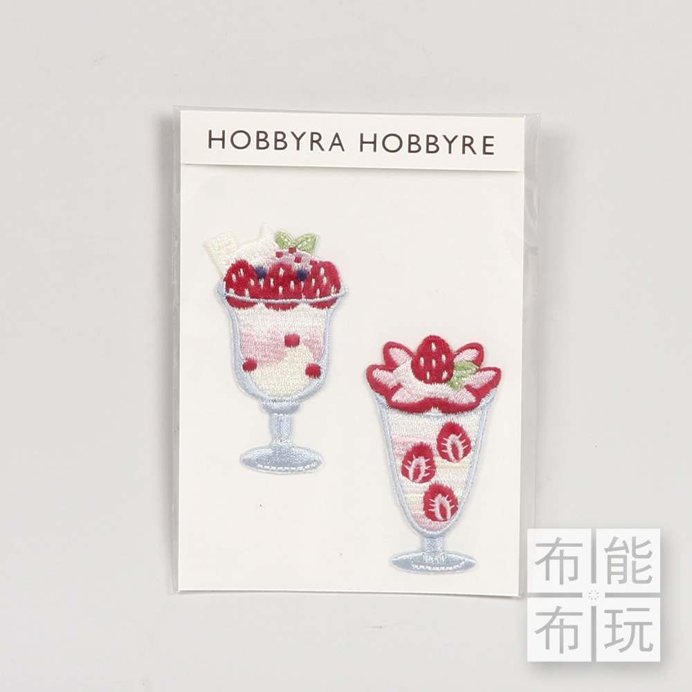 HOBBYRA HOBBYRE 刺繡徽章-草莓聖代 TG-TOSW51_0