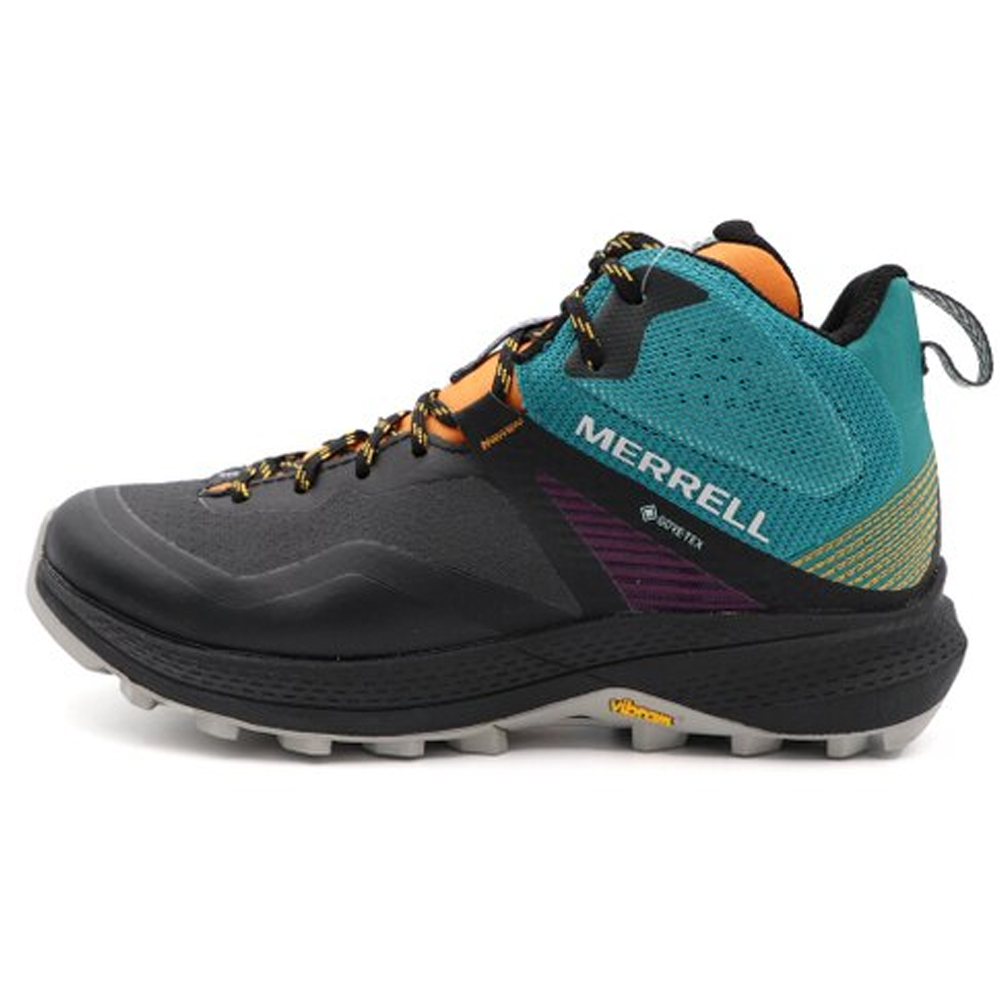 Merrell MQM 3 Mid GORE-TEX 黑/綠/橘 防水 透氣 黃金大底 健行運動鞋 女款 J1429【新竹皇家ML135528】_0