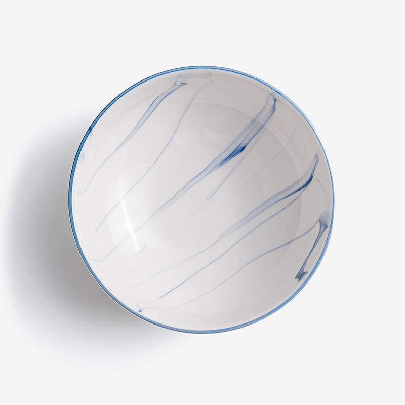 歐式 時尚大理石雲紋 15.5cm 釉下彩西式陶瓷碗｜單品_1