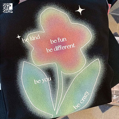 BEYOU短袖印花棉上衣_0