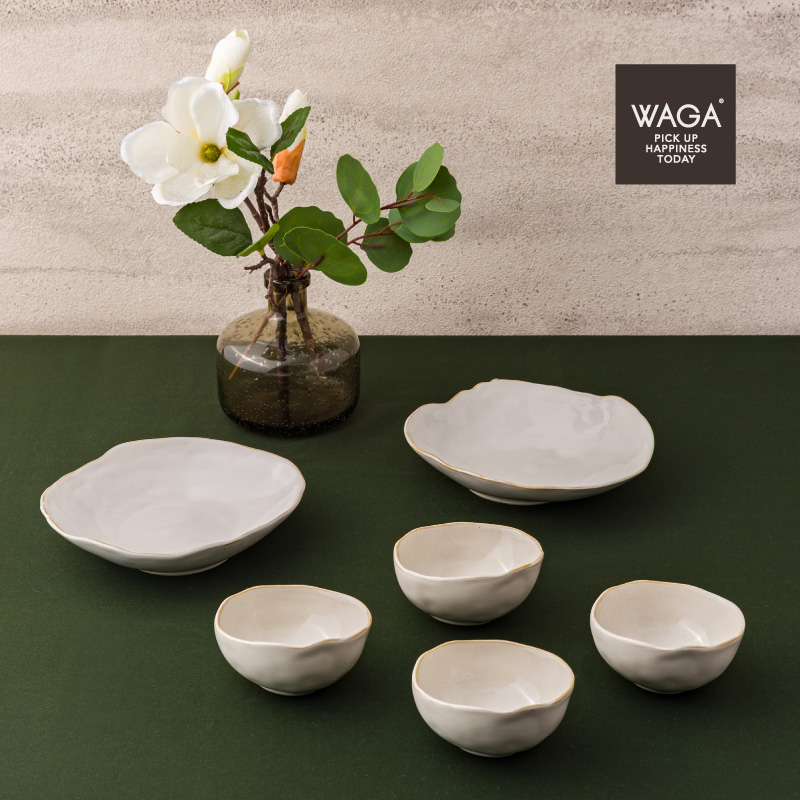 Ice Crack 23cm Ceramic Plate_0