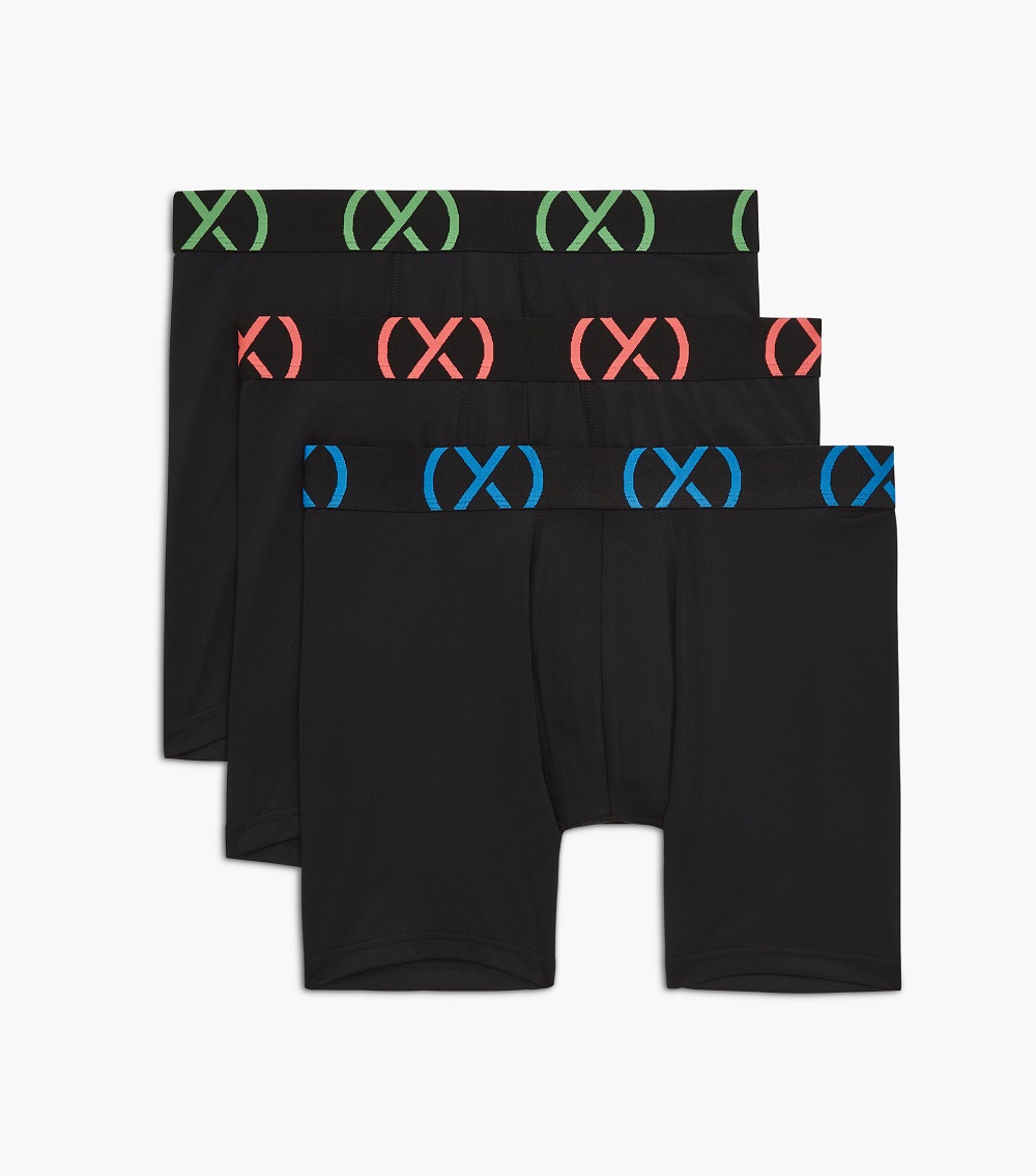 (X) SPORT-零觸感速乾三件組/長版四角褲_0