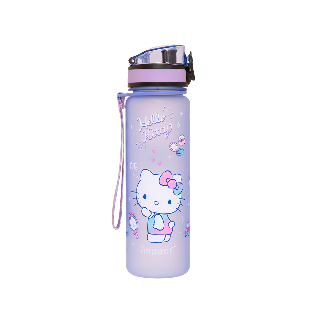 【IMPACT】怡寶 | 夢幻水晶凱蒂 彈蓋兒童水壺/水杯(500ML)-紫色 IMKTB11PL (IMKA)