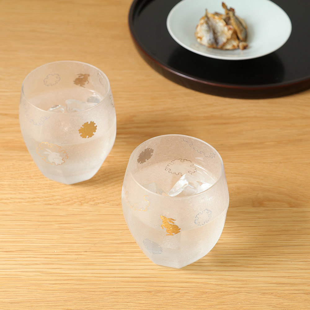 ADERIA 日製工藝 345ml 清酒杯組禮盒｜雪兔_3