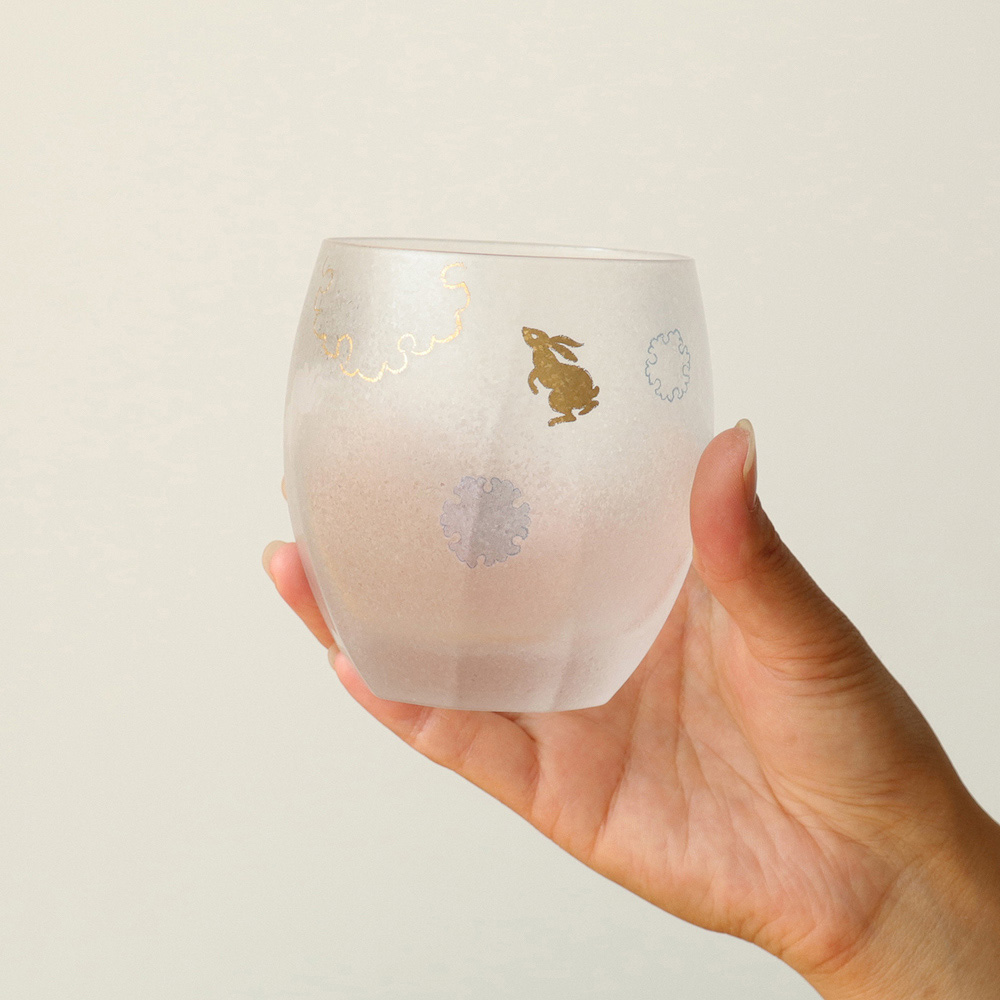 ADERIA 日製工藝 345ml 清酒杯組禮盒｜雪兔_5