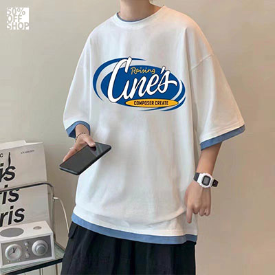 美式CUNES假兩件短TEE_3