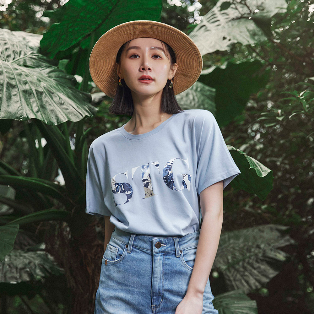 SOMETHING｜女裝｜森林圖紋印花短袖T恤
