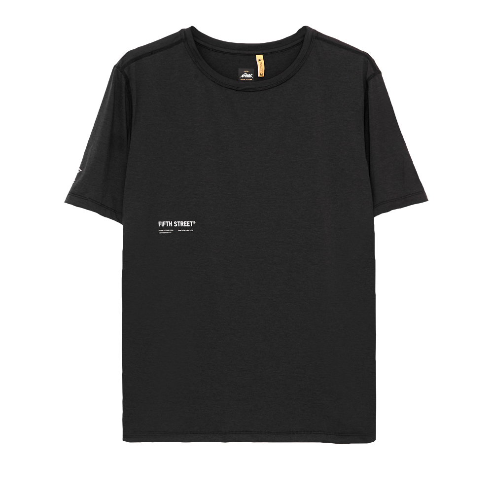 5th STREET｜男裝｜吸排涼感短T恤｜黑色