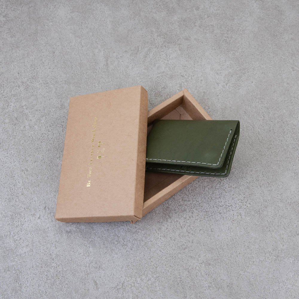 真皮雙邊名片夾＿抹茶綠_0