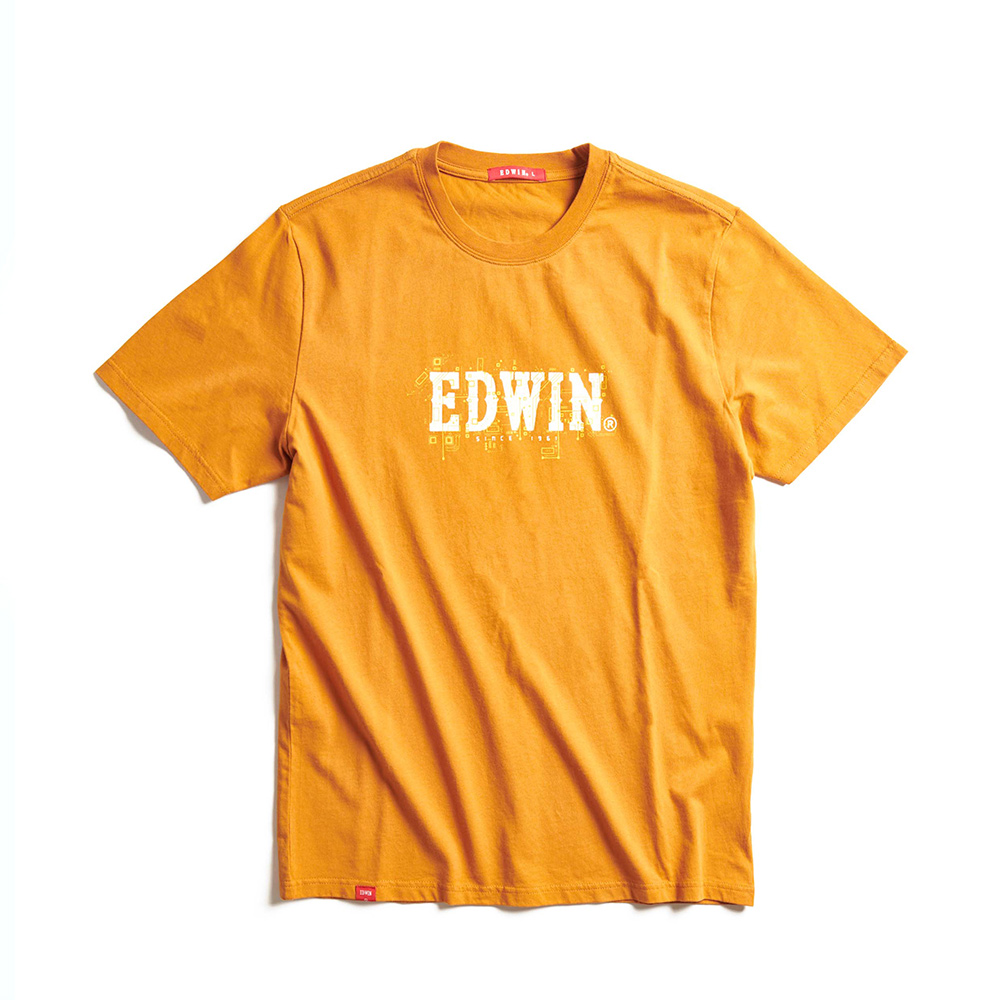 EDWIN｜中性｜晶片線路印花短袖T恤