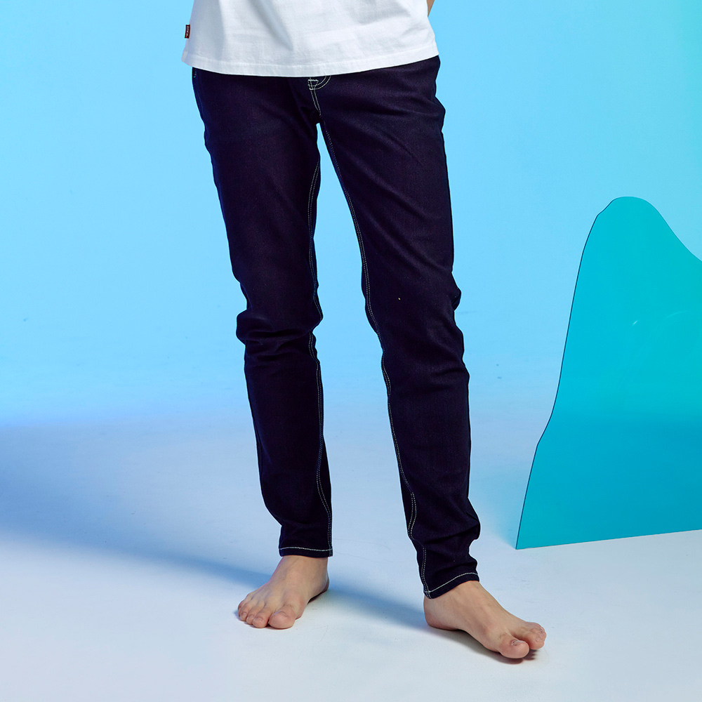 EDWIN｜JERSEYS｜男裝｜冰河玉永久涼感丹寧錐形迦績褲