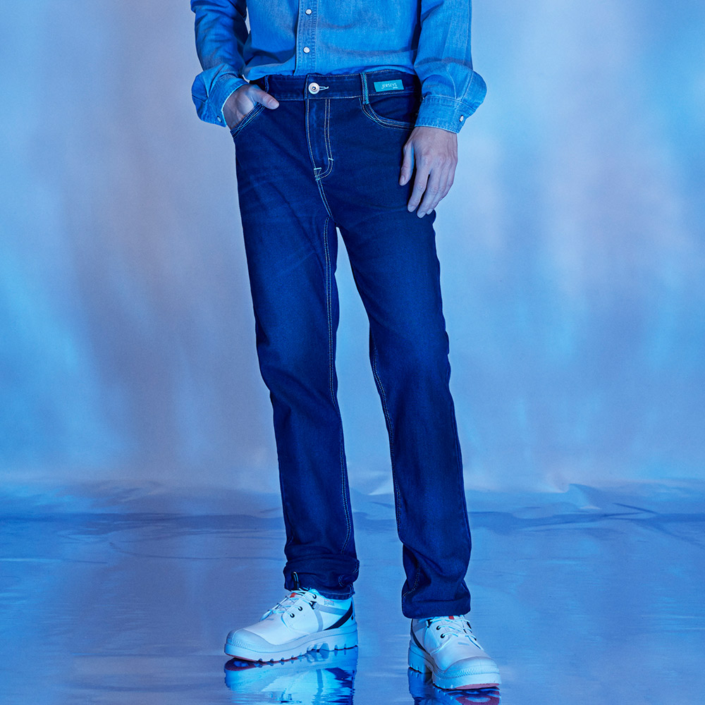 EDWIN｜JERSEYS｜男裝｜冰河玉永久涼感丹寧直筒迦績褲