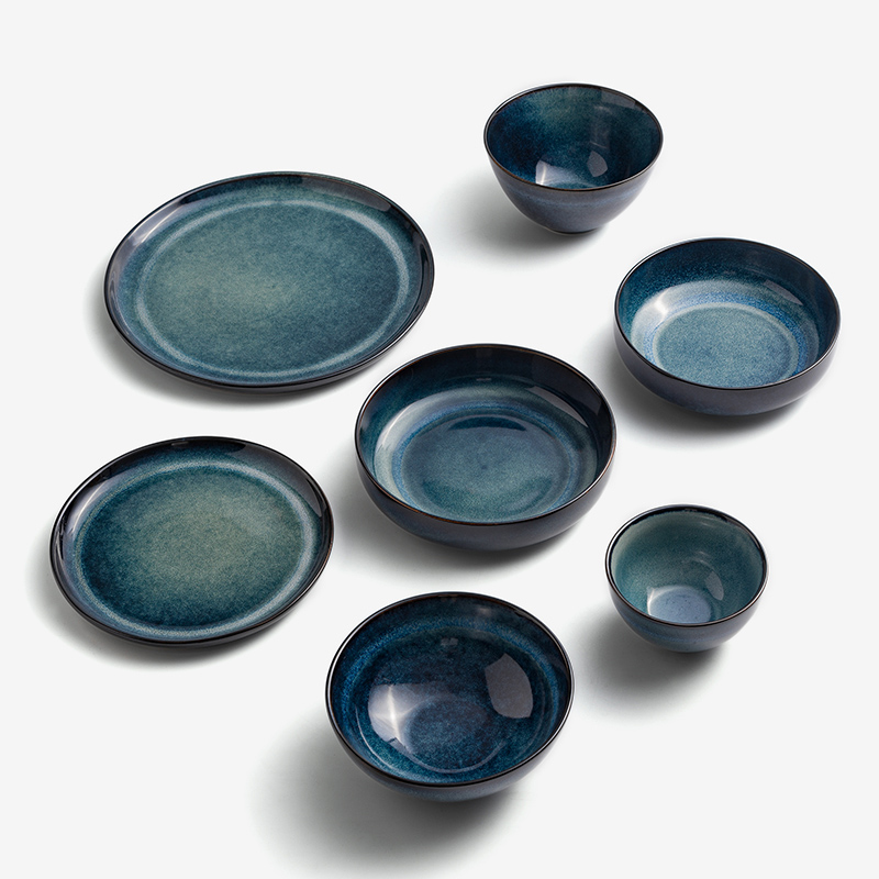 Ice Crack 23cm Ceramic Plate_4