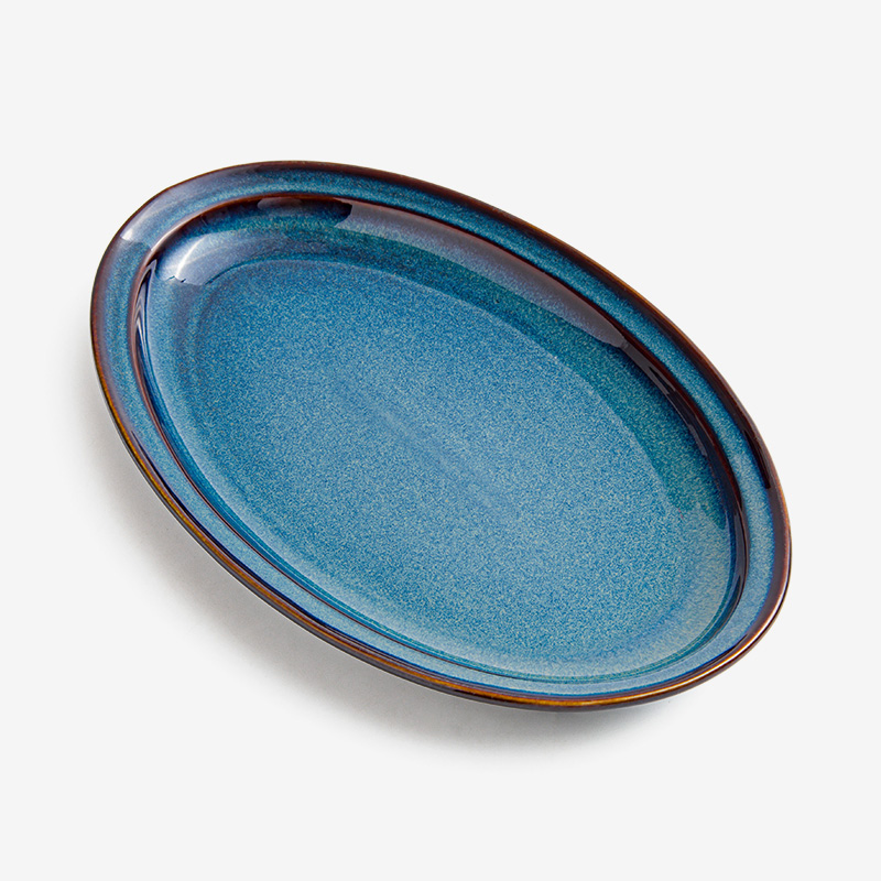 Ice Crack 23cm Ceramic Plate_2