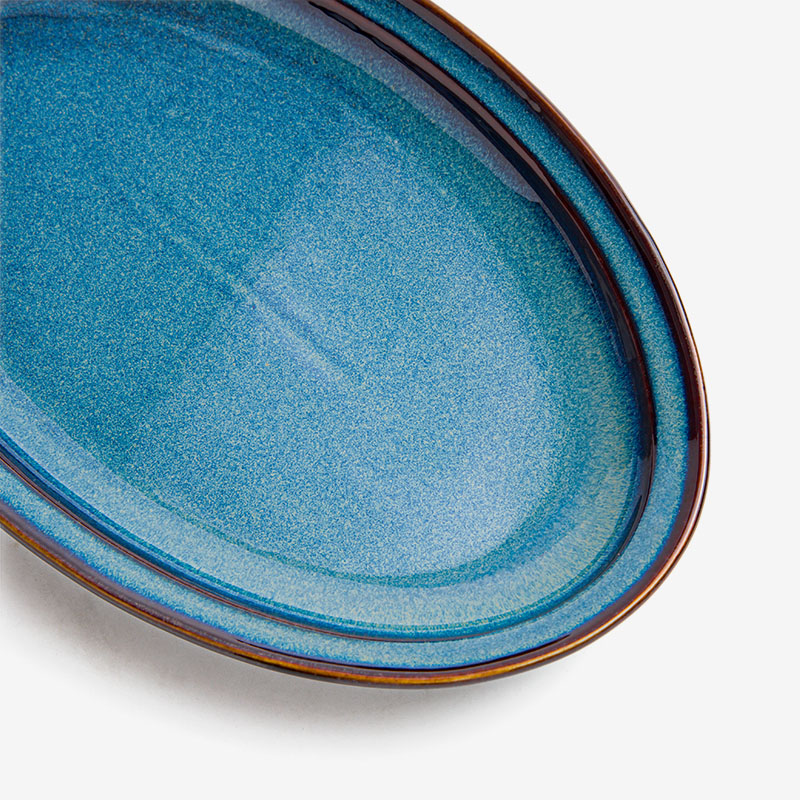 Ice Crack 23cm Ceramic Plate_3
