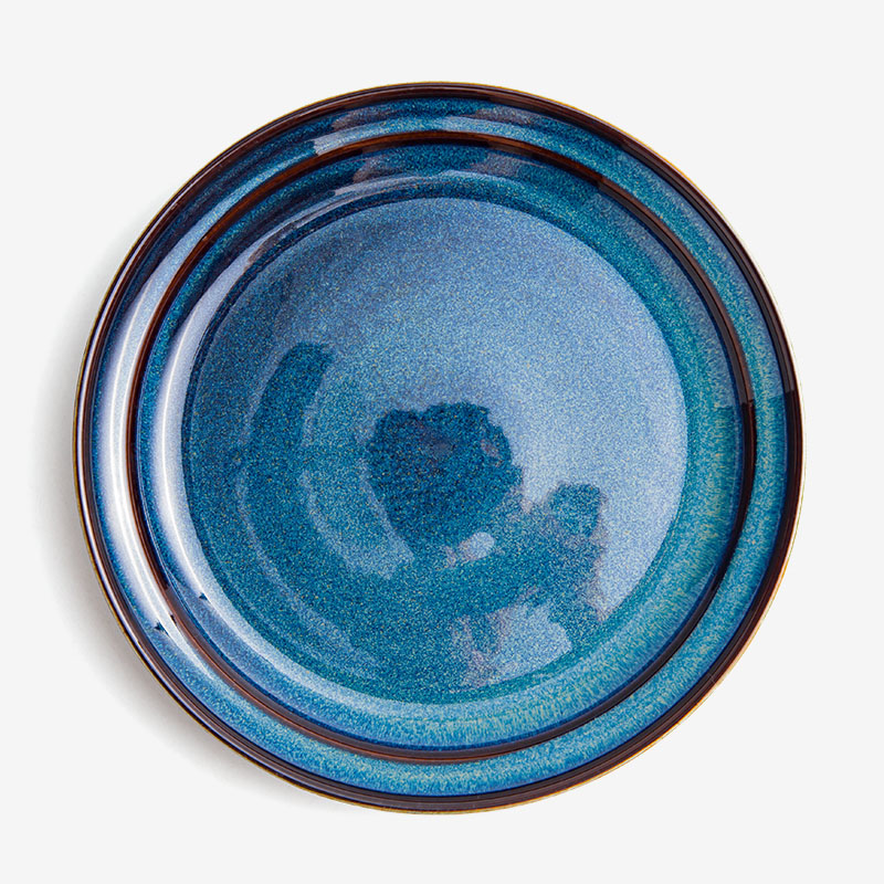 Ice Crack 23cm Ceramic Plate_1