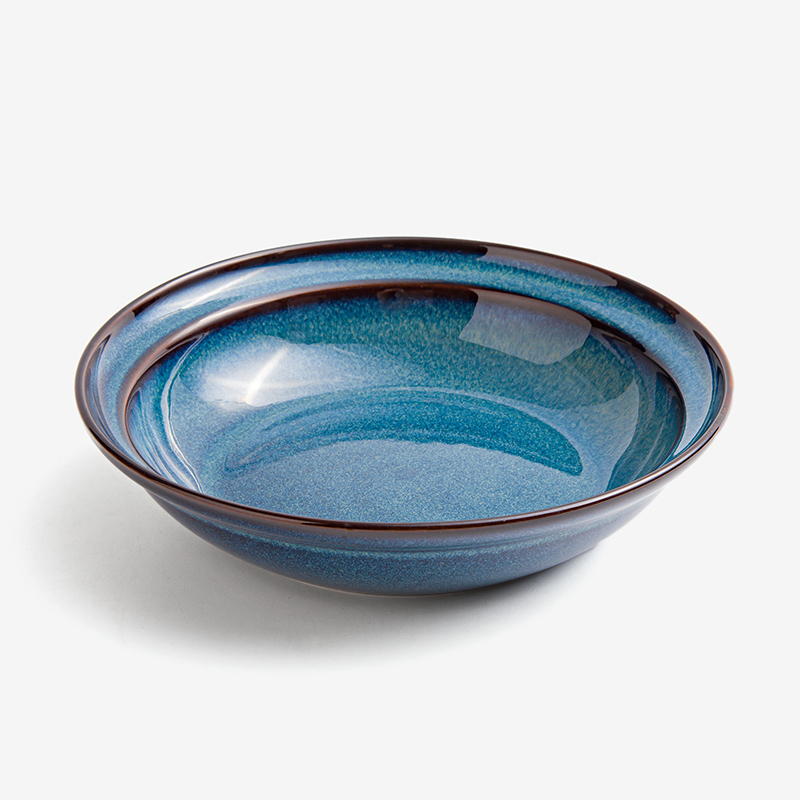 Ice Crack 23cm Ceramic Plate_0