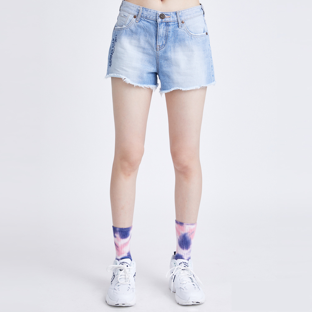5th STREET｜女裝｜復古短褲｜漂淺藍