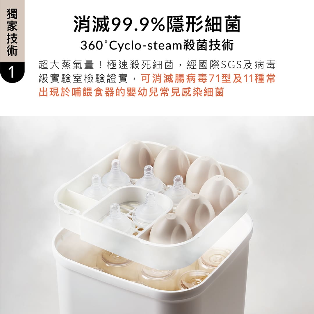 小獅王辛巴 UDI H1智能高效蒸氣烘乾消毒鍋*限宅配_3
