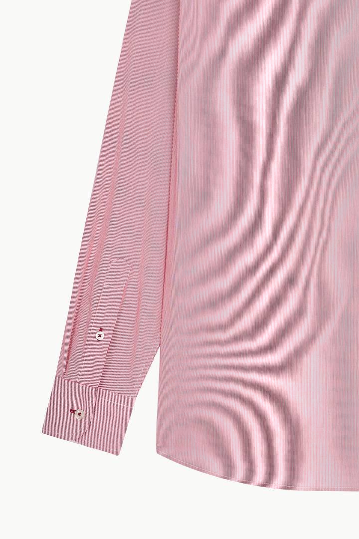 SST&C #Elastic Fit  Red and White Striped Pattern Standard Fit Shirt | 0312209009  (Outlet)_9
