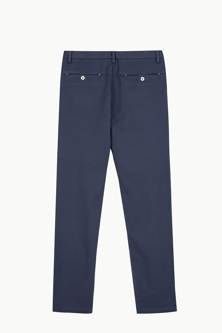SST&C Grey-Blue Tight-Fitting Elastic Casual Trousers | 1212209006  (Outlet)_8