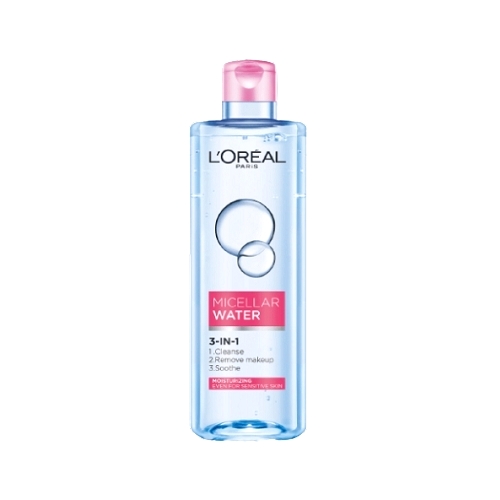 巴黎萊雅L’OREAL 三合一卸妝潔顏水-保濕型(400ml)_0