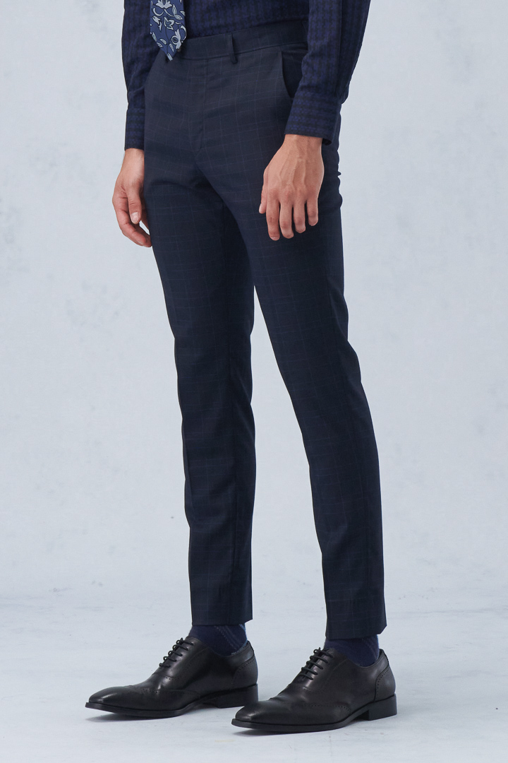 SST&C Black Check Pattern Tailor'S Suit Trousers | 0212209003  (Outlet)_0
