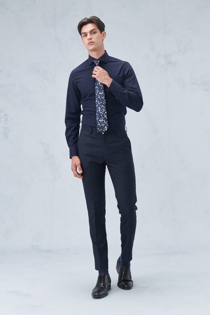 SST&C Black Check Pattern Tailor'S Suit Trousers | 0212209003  (Outlet)_2