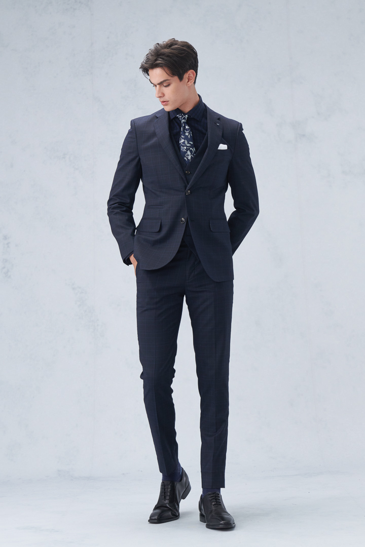 SST&C Black Check Pattern Tailor'S Suit Trousers | 0212209003  (Outlet)_4