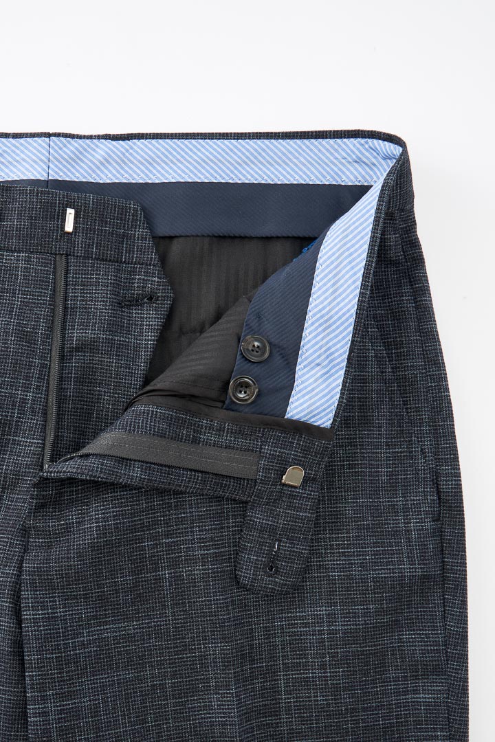 SST&C Navy Check Pattern Tailor'S Suit Trousers | 0212209005  (Outlet)_8