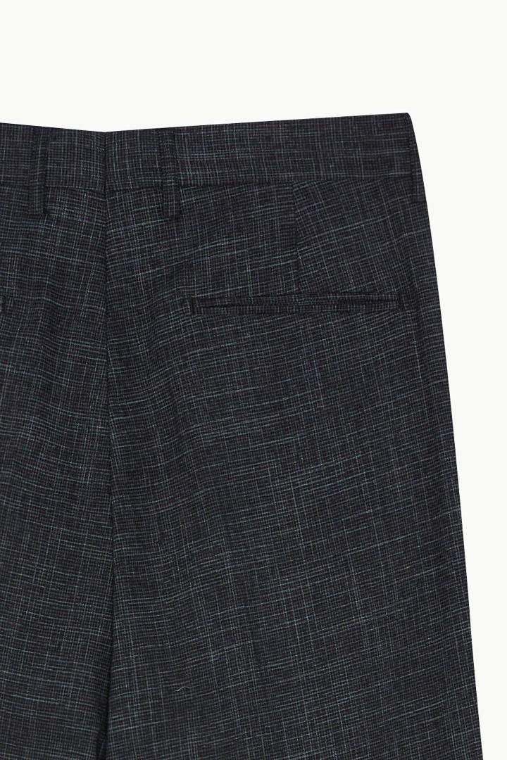 SST&C Navy Check Pattern Tailor'S Suit Trousers | 0212209005  (Outlet)_9