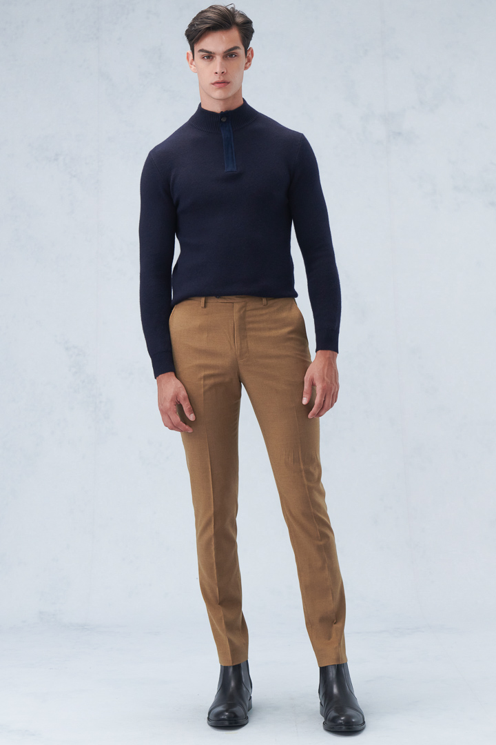 SST&C Caramel Slim Fit Suit Trousers | 0212209007  (Outlet)_2