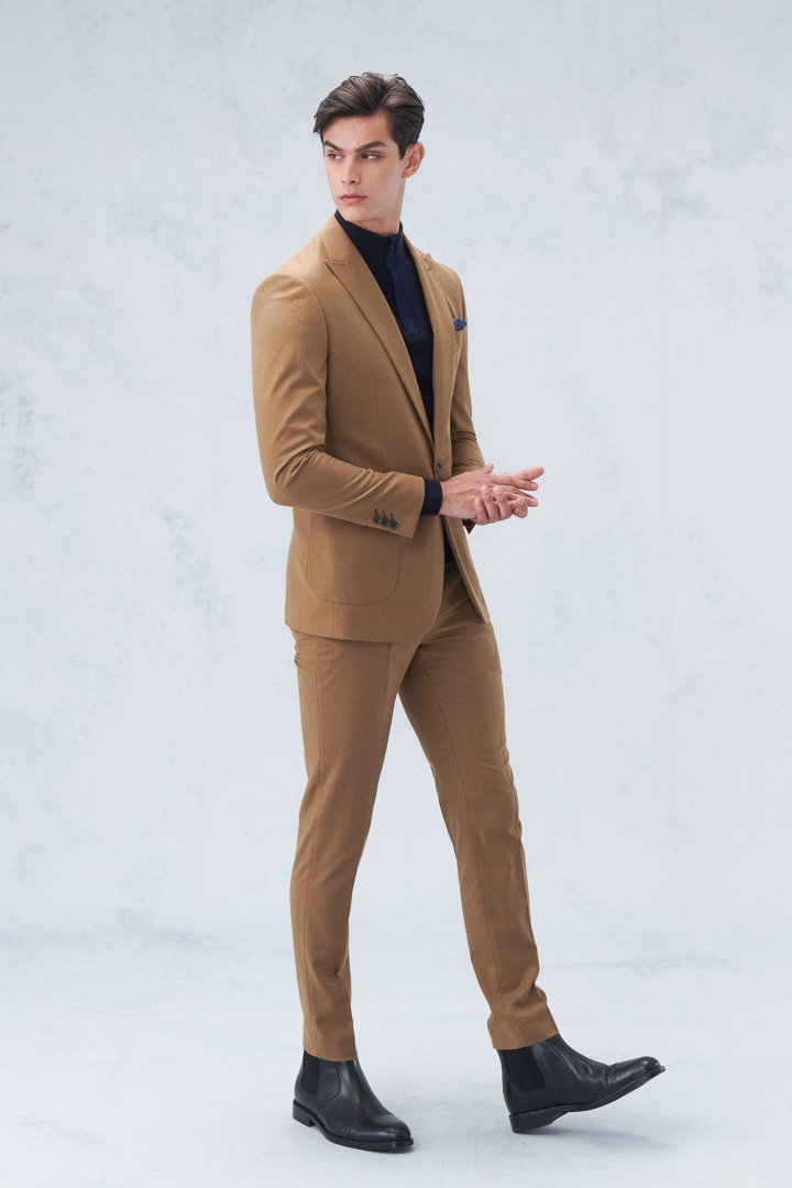 SST&C Caramel Slim Fit Suit Trousers | 0212209007  (Outlet)_6