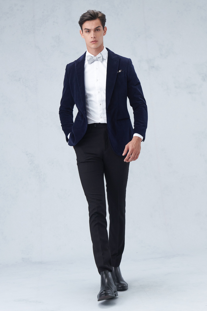 SST&C Black Plain Slim Fit Suit Trousers | 0212209009  (Outlet)_5