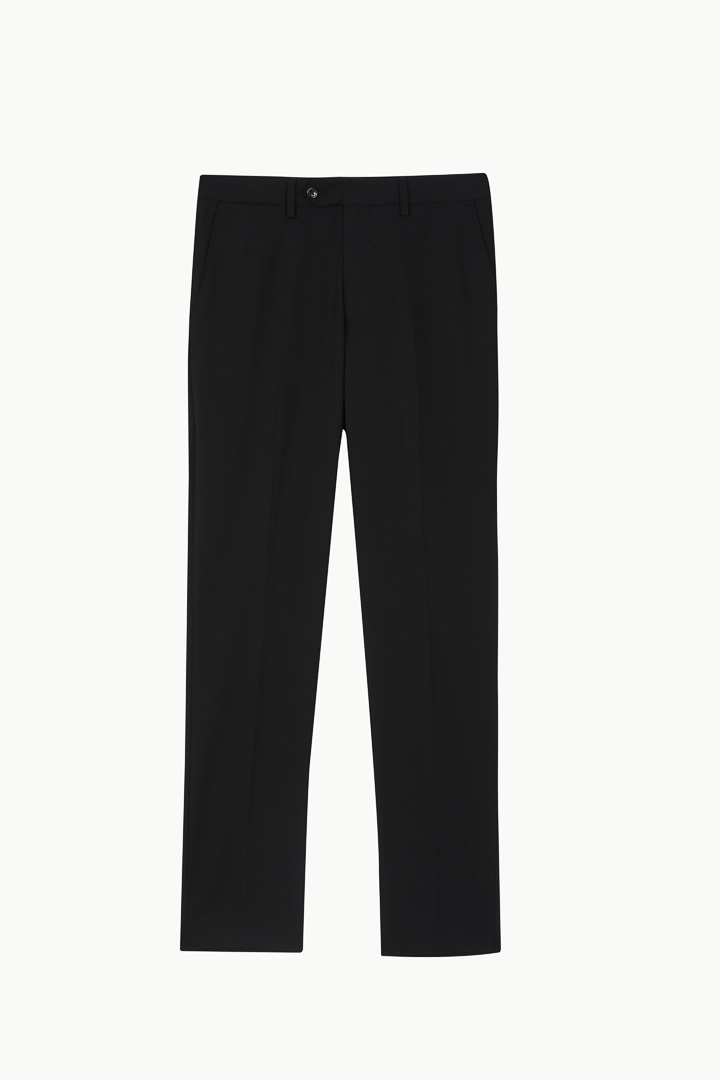 SST&C Black Plain Slim Fit Suit Trousers | 0212209009  (Outlet)_7