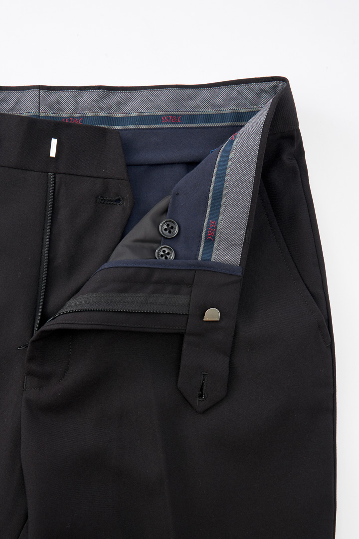 SST&C Black Plain Slim Fit Suit Trousers | 0212209009  (Outlet)_8