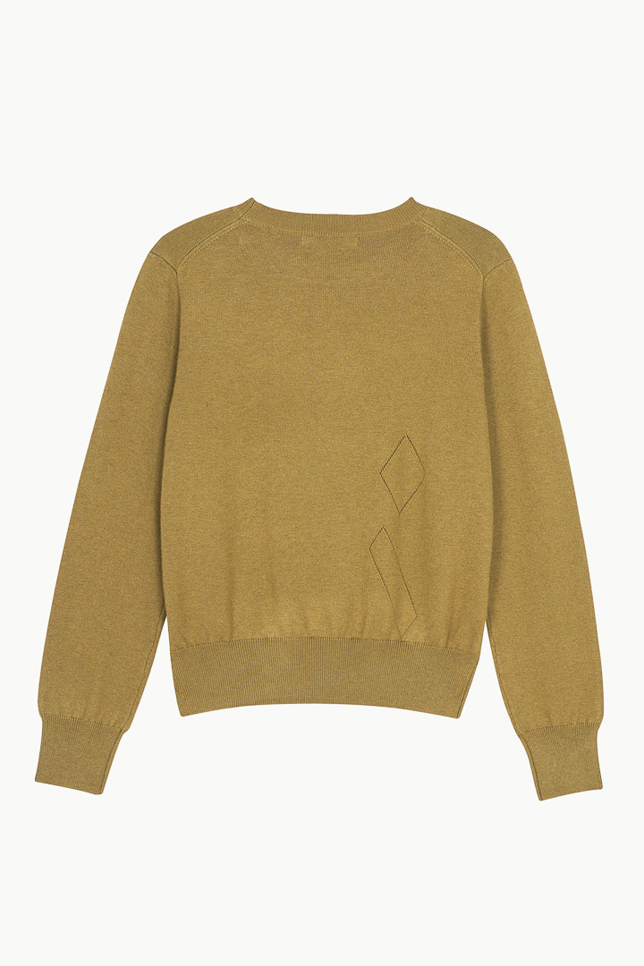 SST&C #Online Exclusive  Women'S Olive Green Wool Blend Sweater | 8662209002  (Outlet)_9