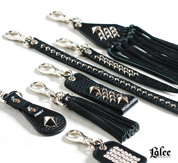 Calee Studs & Embossing Assort Leather Key Ring牛皮鉚釘鑰匙圈(C款) NT$2,278