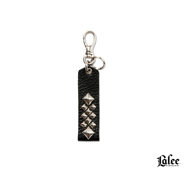 Calee Studs & Embossing Assort Leather Key Ring牛皮鉚釘鑰匙圈(D款