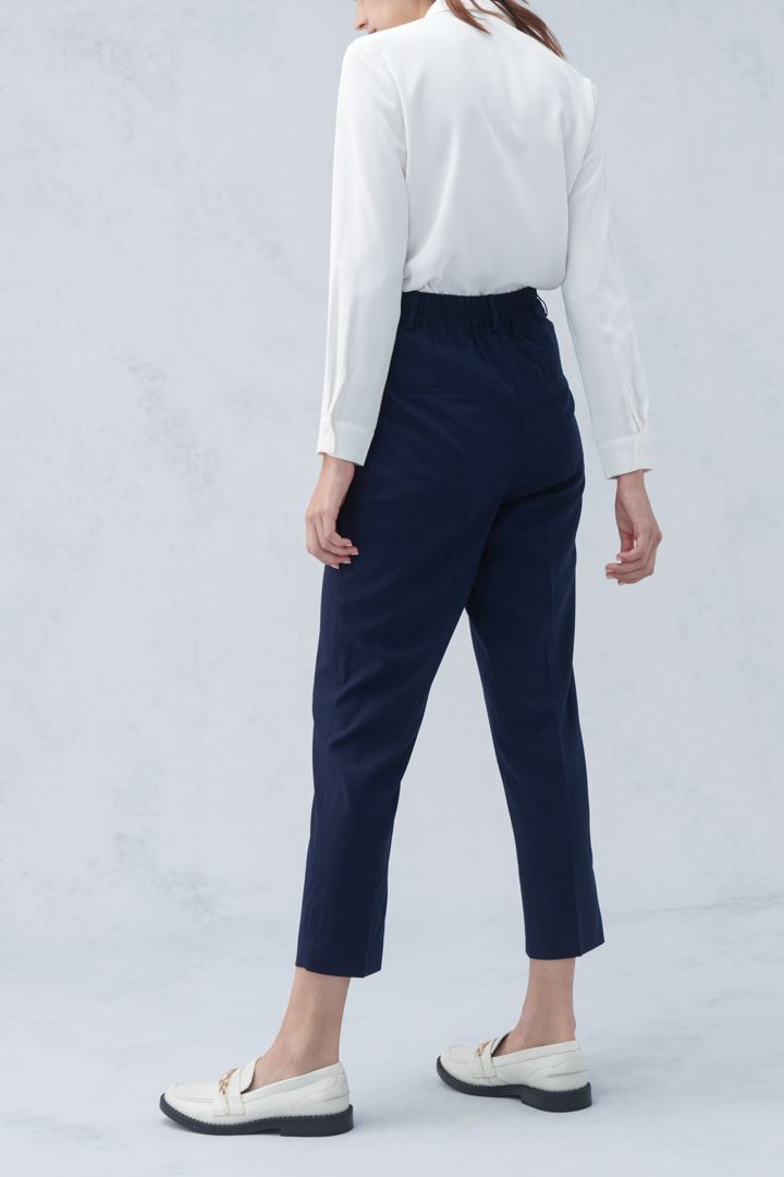 SST&C Dark Blue Tapered Suit Trousers | 7262209003  (Outlet)_6