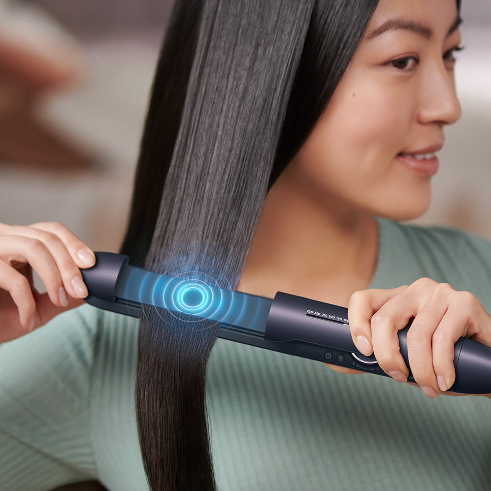 【贈★玫瑰護髮油】PHILIPS 飛利浦 溫控護色水潤直捲兩用負離子美髮造型器-迷霧紫(BHS752/00)_3